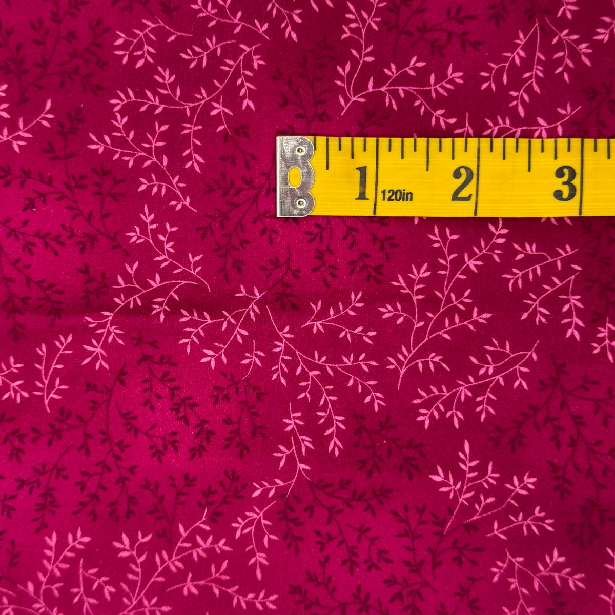 Purple & Pink Vines Flannel: 2 yds