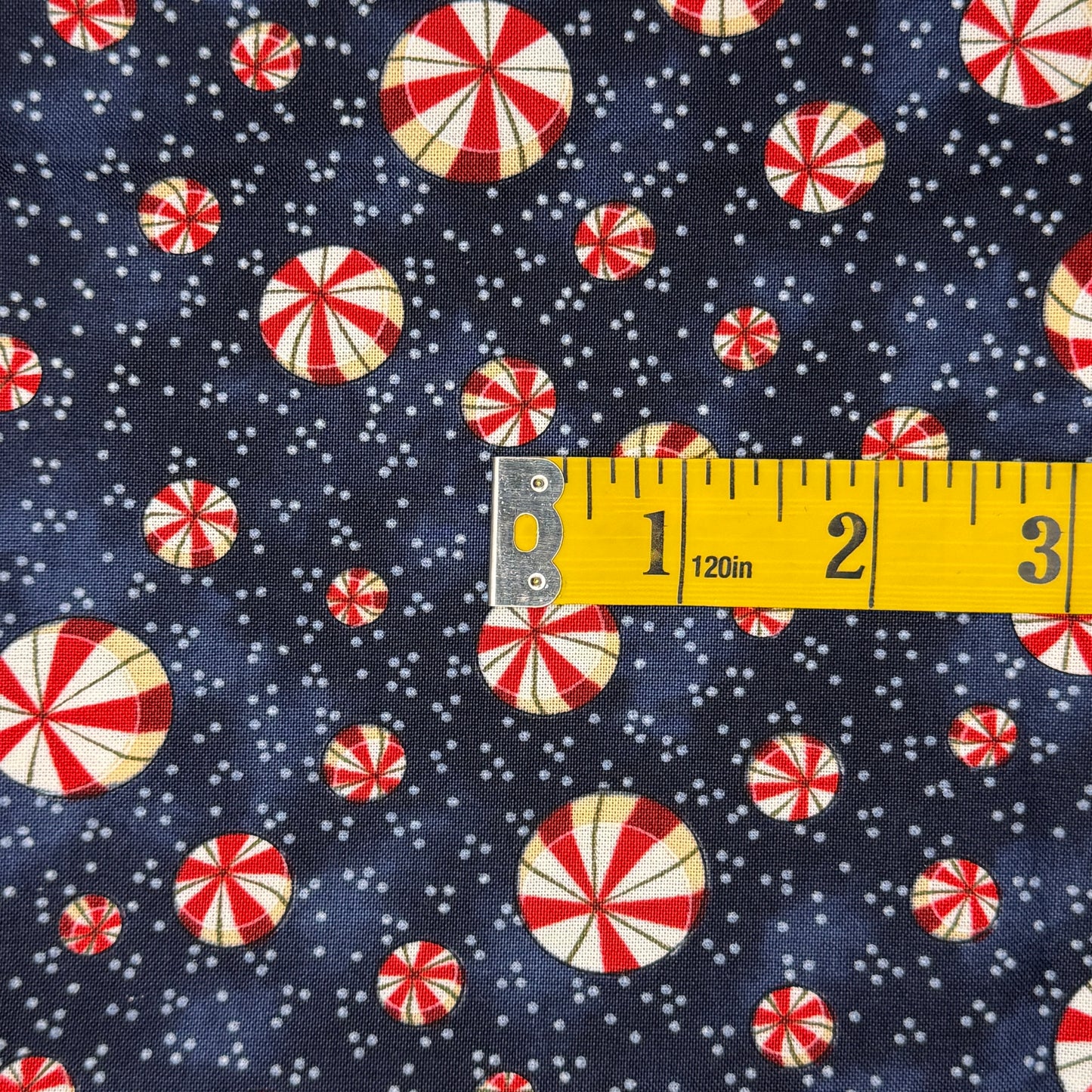 Peppermint Candies Cotton: 1 yd