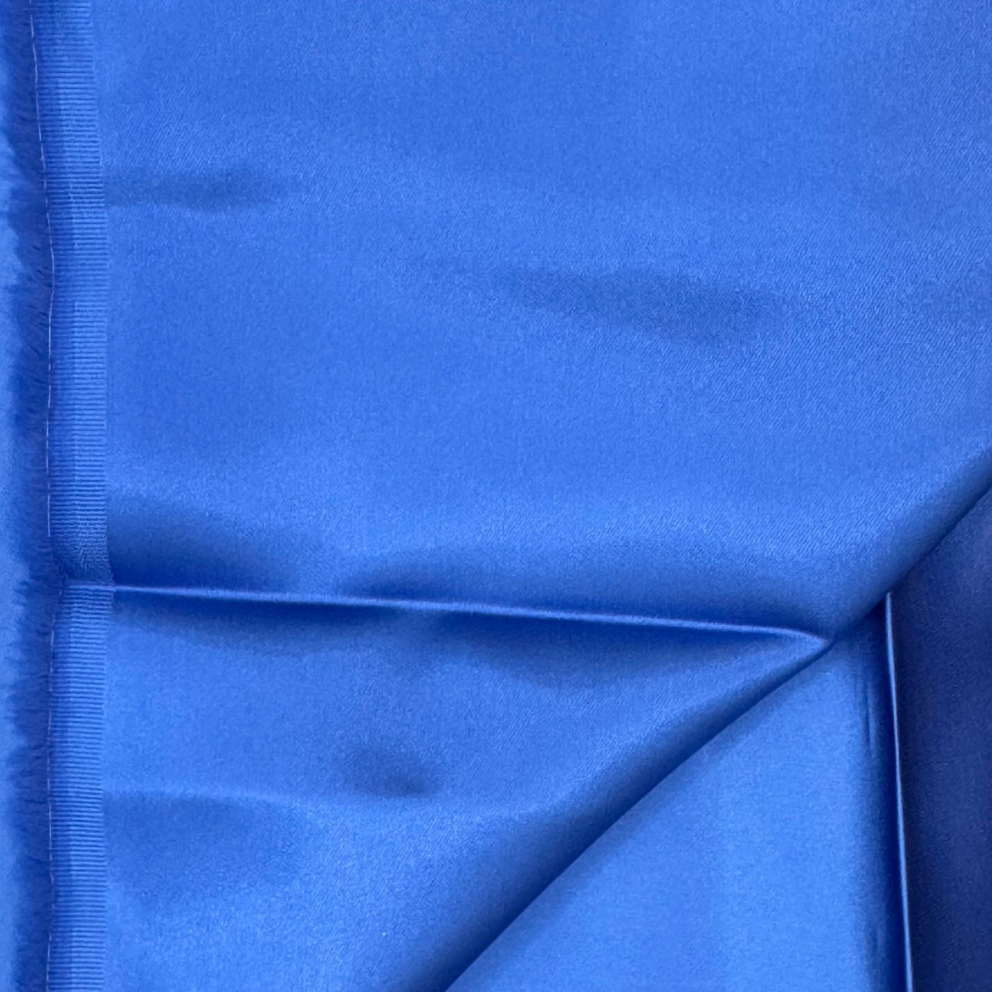 Lightweight Blue Shiny Satin Poly: 2 yds
