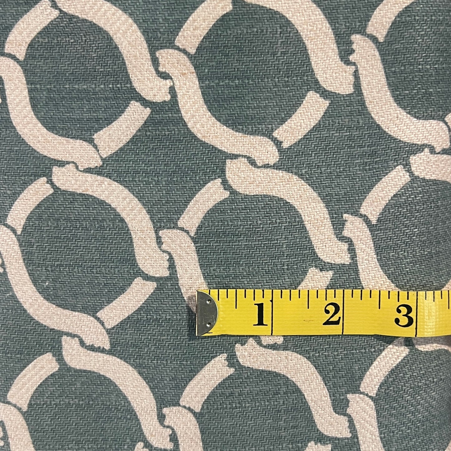 Light Blue Interlocking Links Home Decor: 2 yds