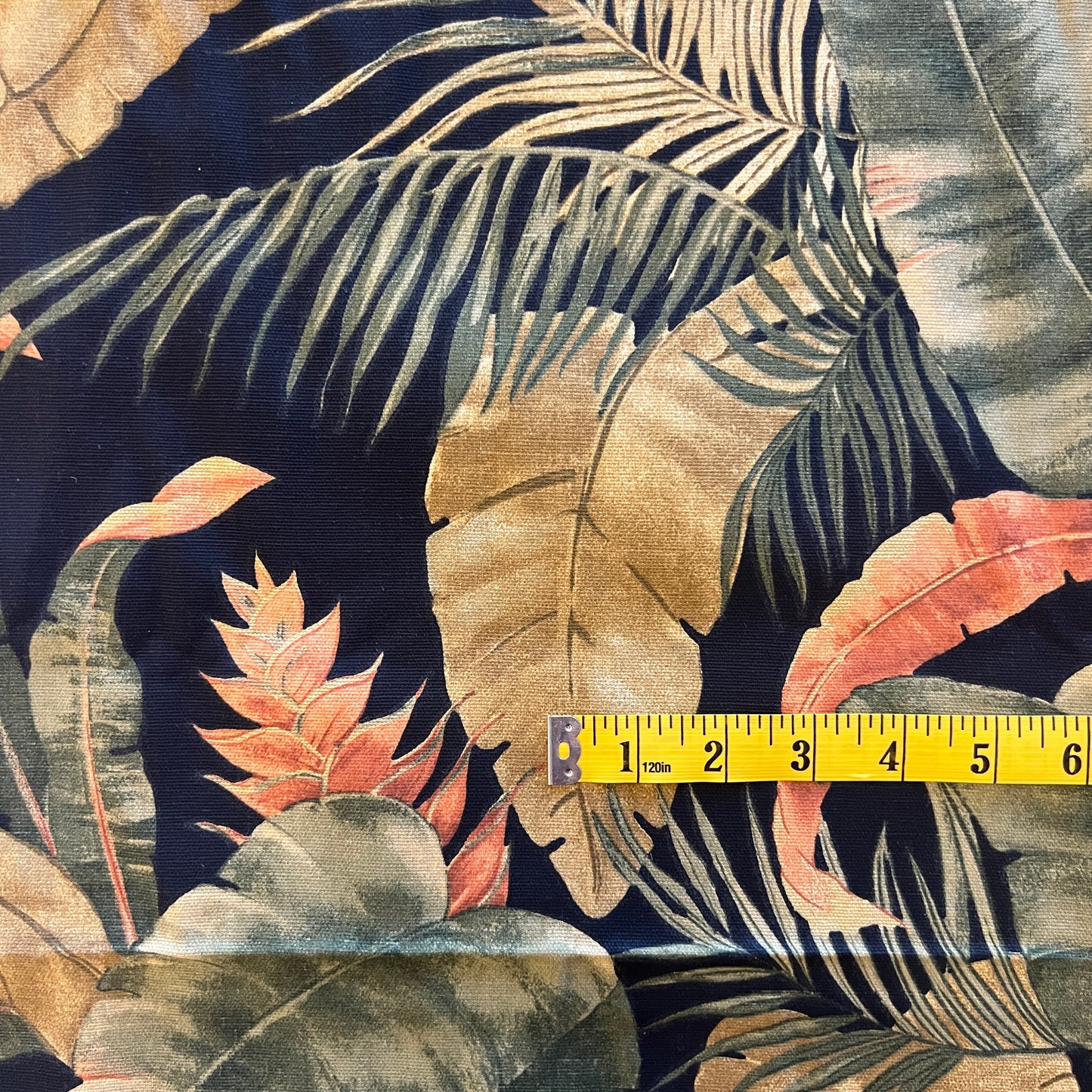 Tropical Leaves Cotton Upholstery: 3.25 yds