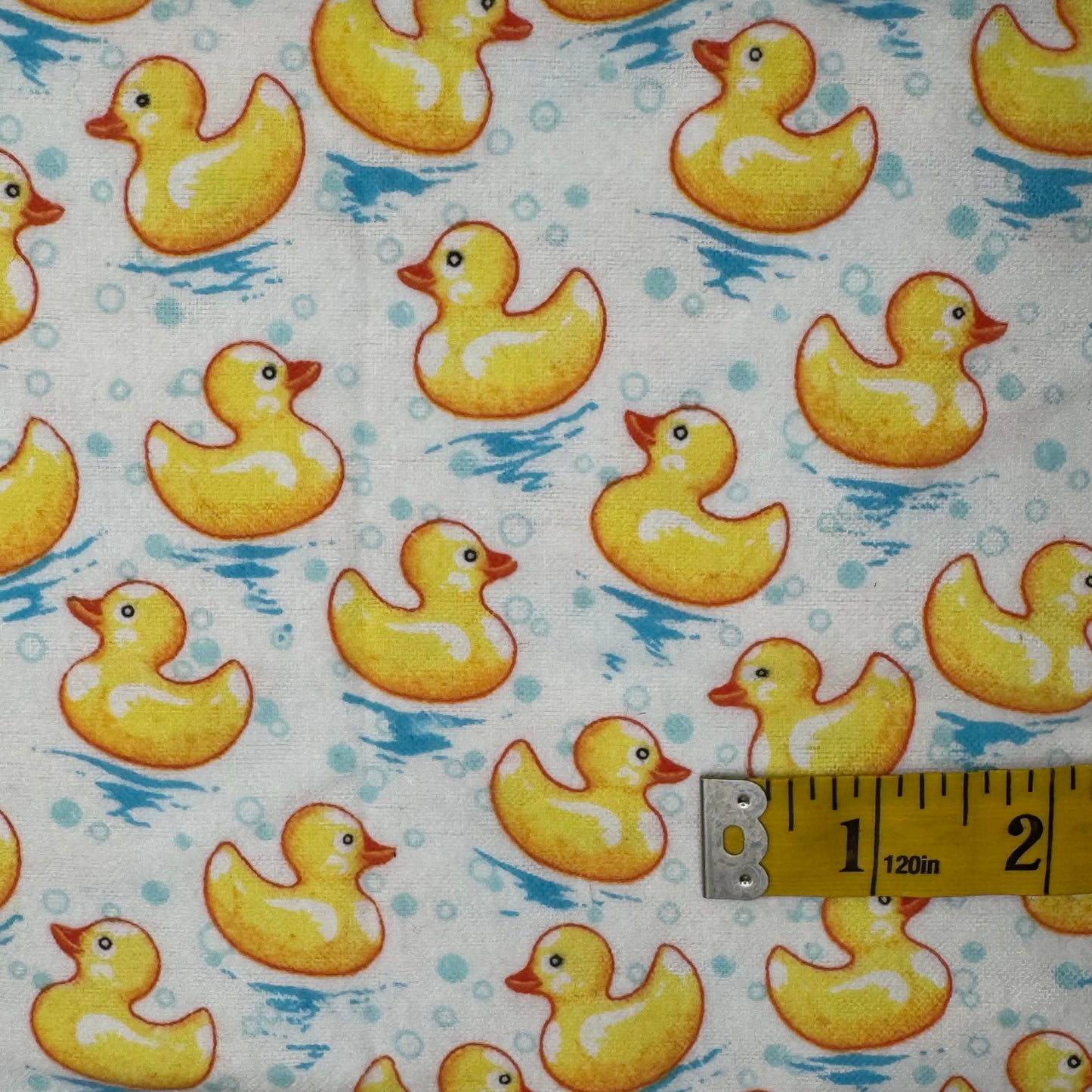 Rubber Ducky Brushed Cotton Blend: 2.5 yds
