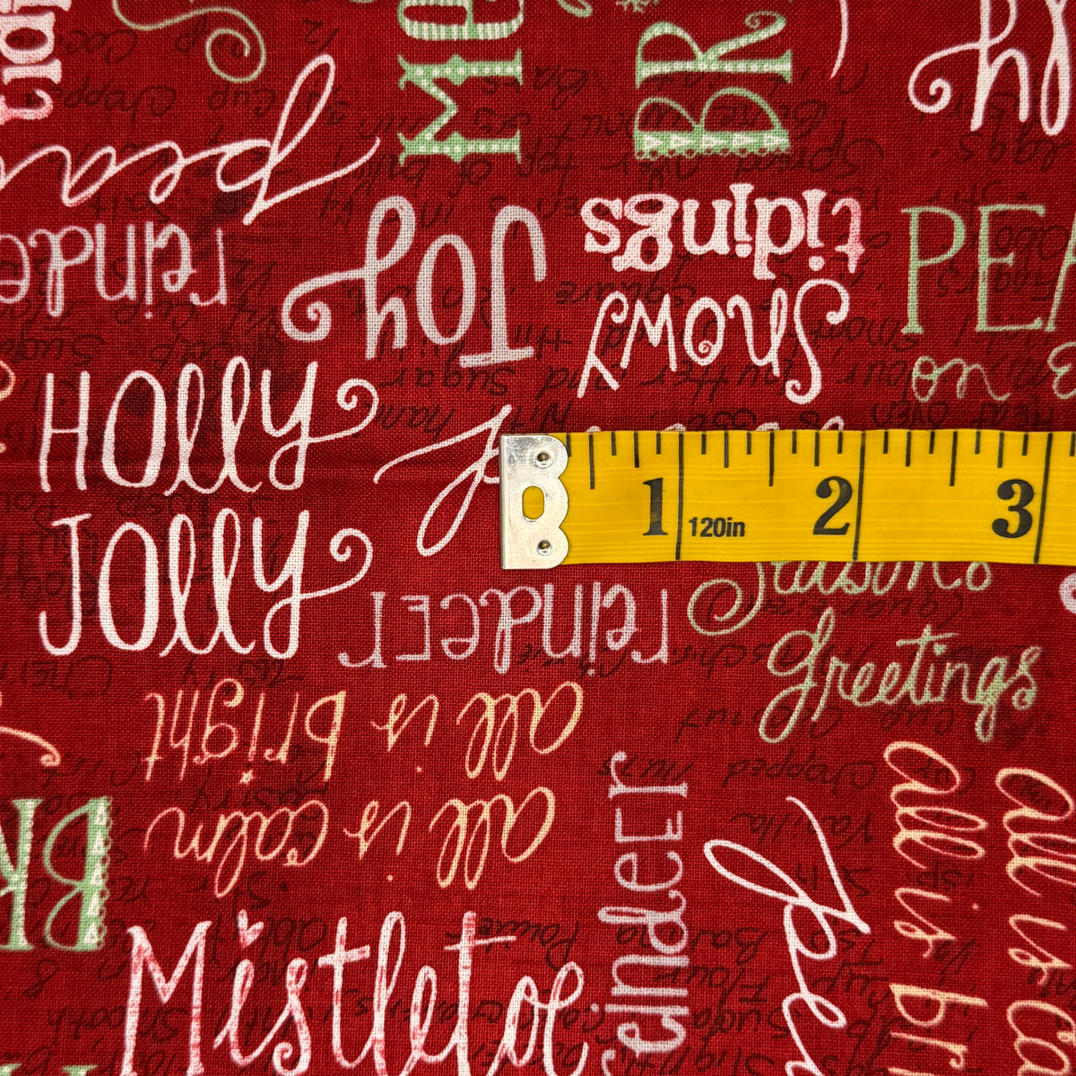 Frosted Holiday Cotton: 1 yd