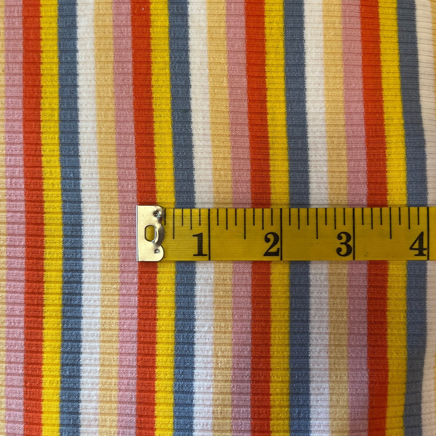 Striped Ribbed Knit: 3 yds