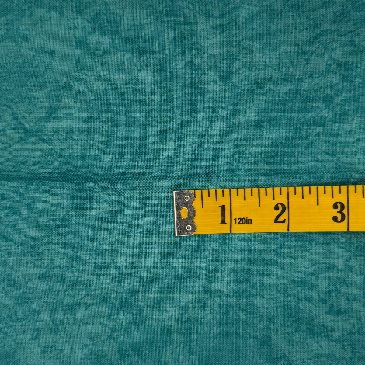 Teal Marbled Cotton: 1.25 yds
