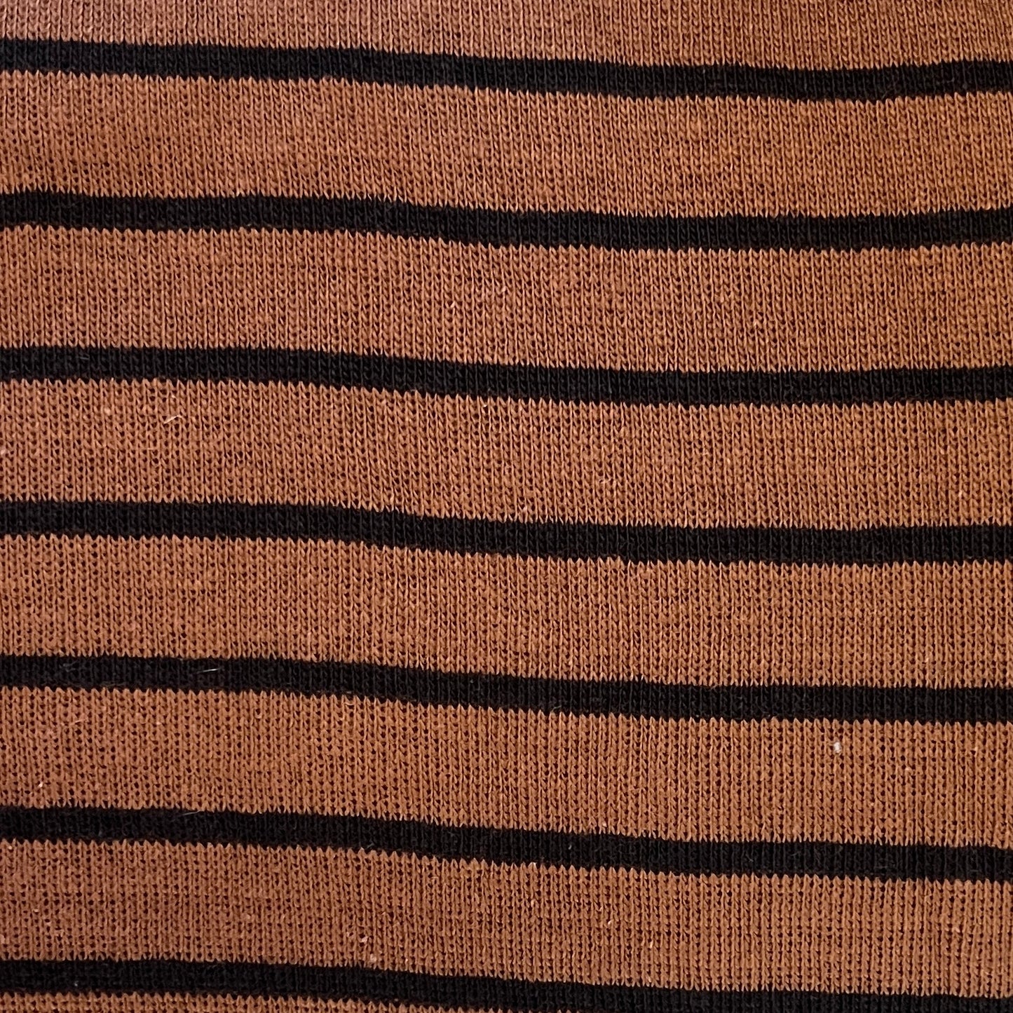 Brown With Black Stripe Knit: 3 yds