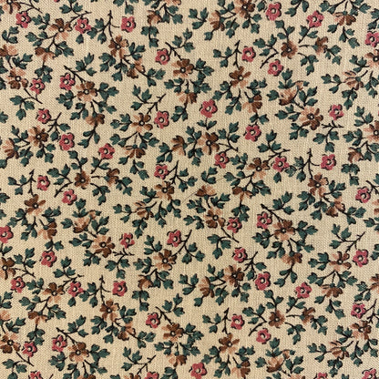 Mauve Micro Floral Cotton: 2 yds