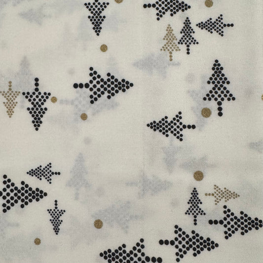 Pointillism Trees Cotton: 1 yd