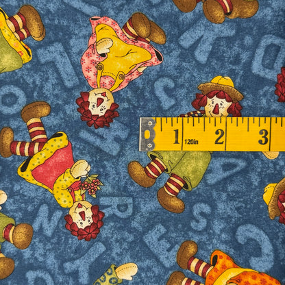 Friendly Clowns Cotton: 2 yds