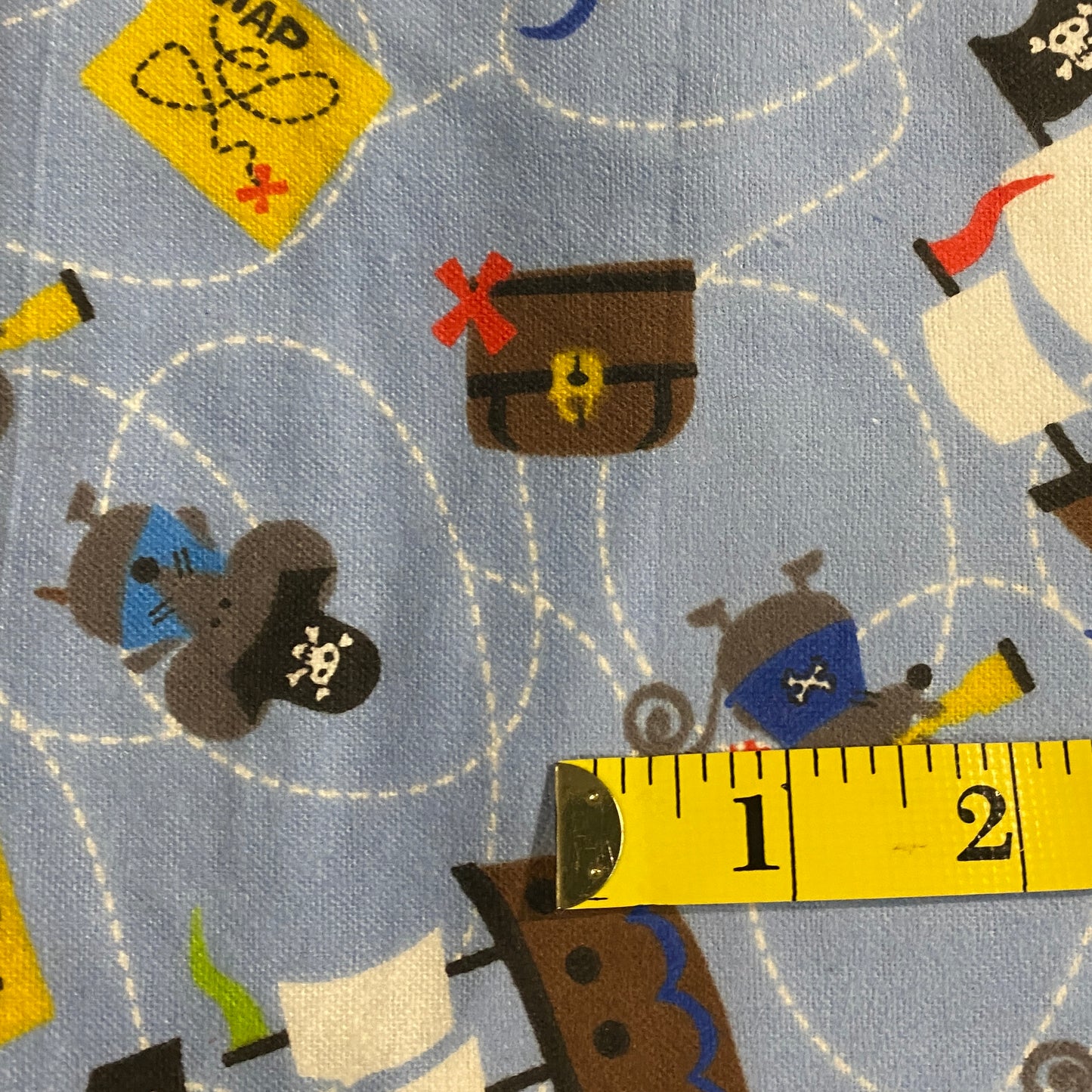Treasure Map Flannel: 1 yd