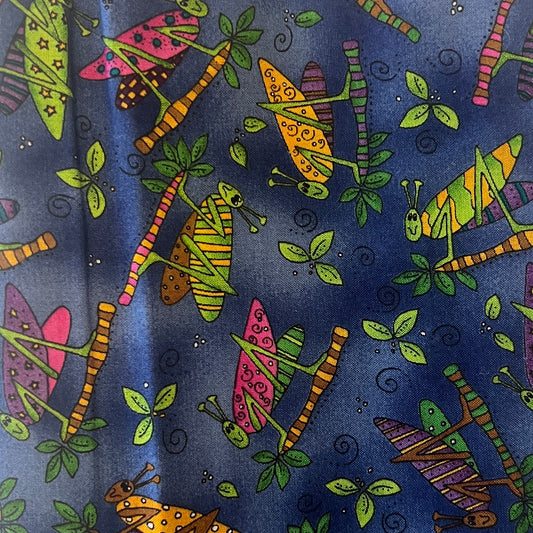 Grasshopper Cotton: 1.5 yds