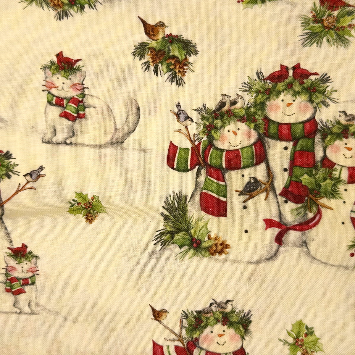 Snowmen Families Cotton: 2 yds