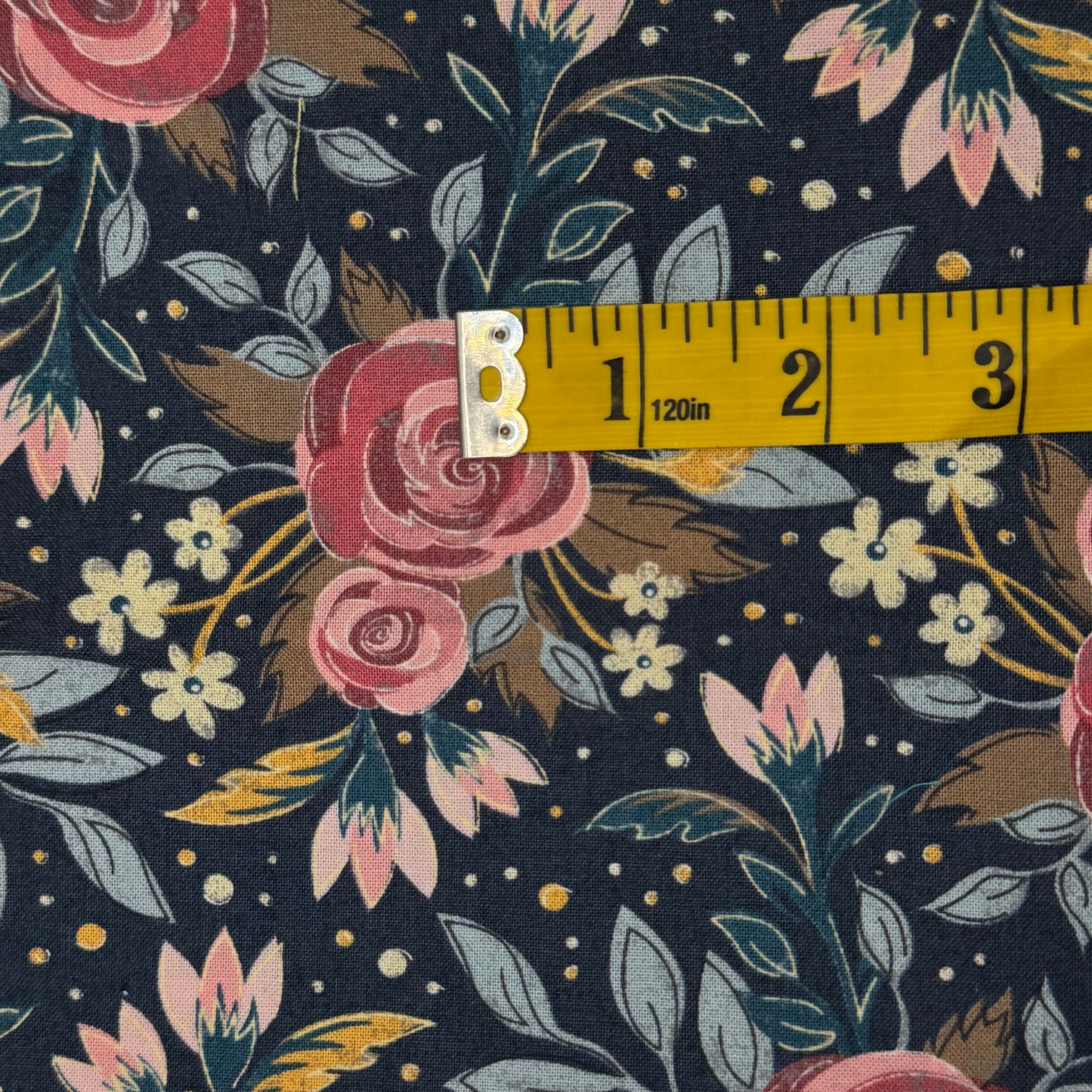 Brush Strokes Floral Cotton: 3 yds