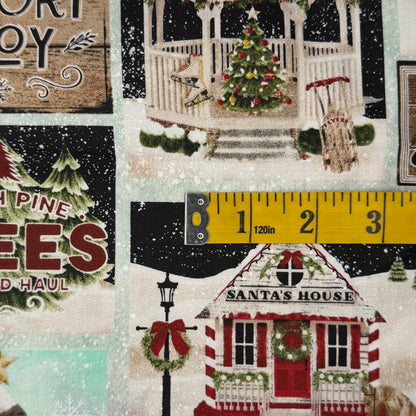 Holiday Vignettes Cotton Blend: 2 yds
