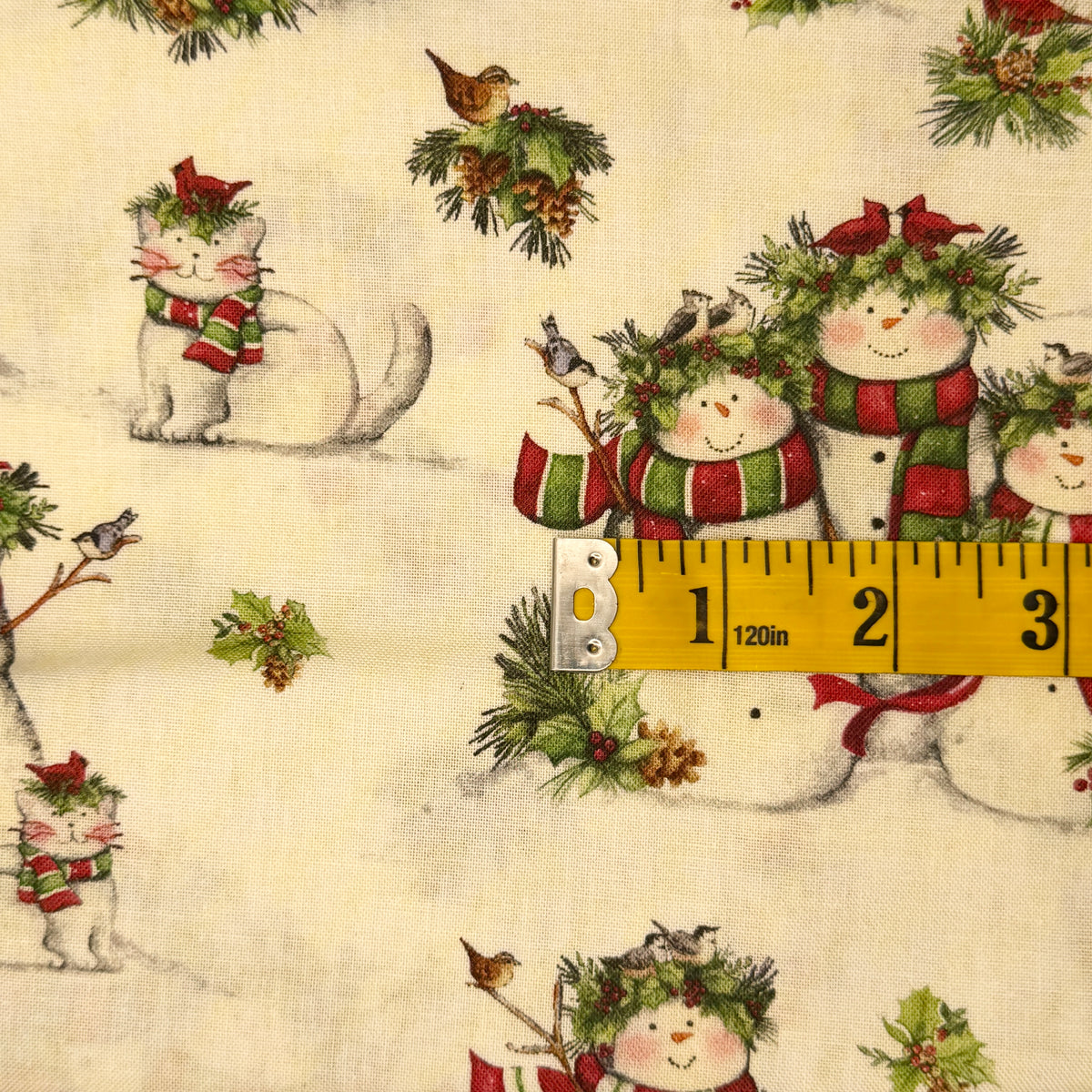 Snowmen Families Cotton: 2 yds