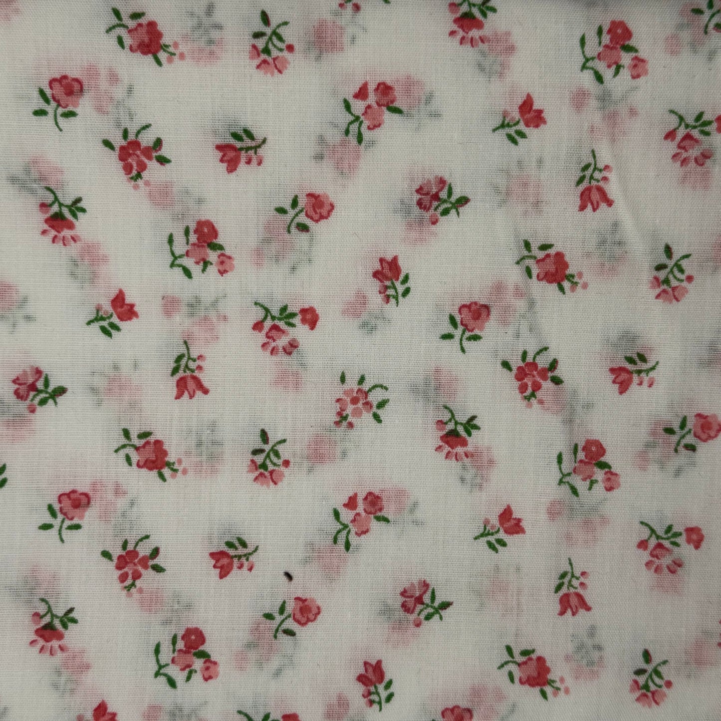 Vintage Light Pink Floral Cotton Blend: 3 yds