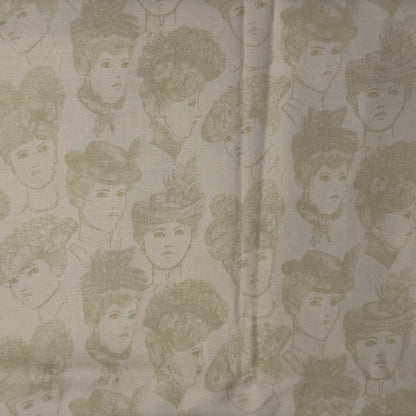 Subtle Victorian Ladies Cotton: 1 yd
