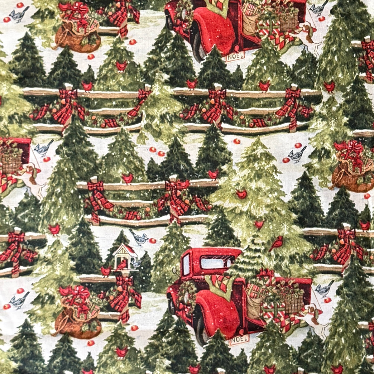 Tree Farm Cotton: 2 yds