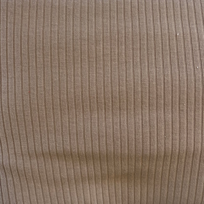Tan Ribbed Knit: 3 yds
