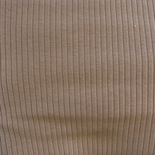 Tan Ribbed Knit: 3 yds