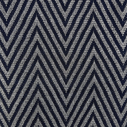 Navy & Silver Metallic Knit: 1.5 yds
