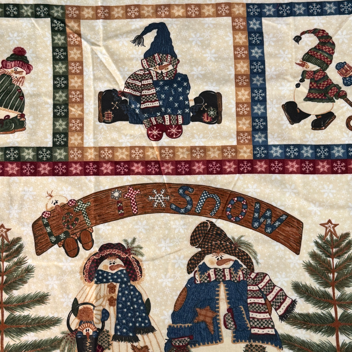 Let it Snow Flannel: 2 yds
