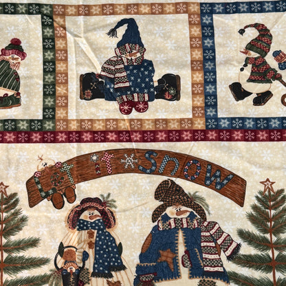 Let it Snow Flannel: 2 yds
