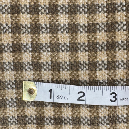 Heavyweight Neutral Tones Chenille Woven Plaid Home Decor Poly: 1 yd