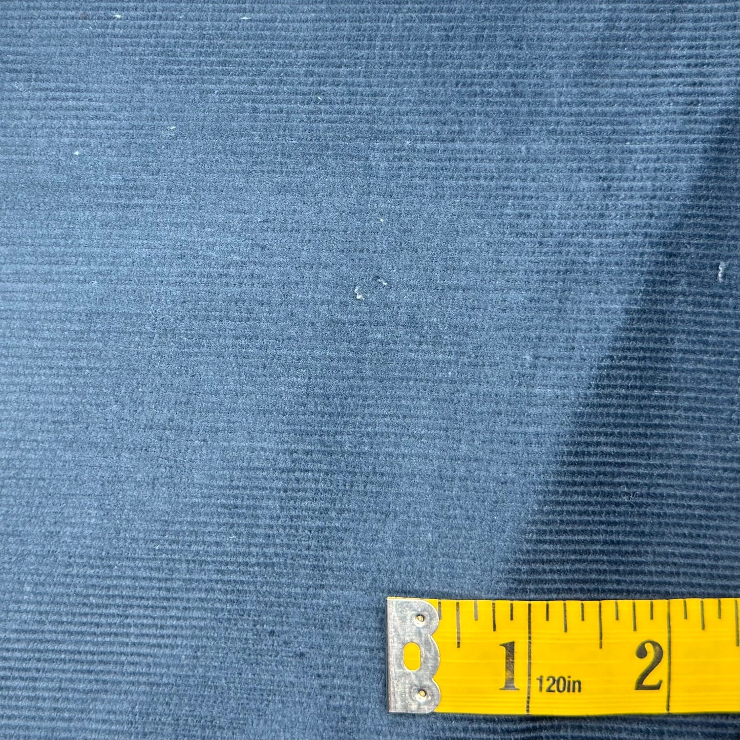 Blue Medium Wale Corduroy: 1.5 yds