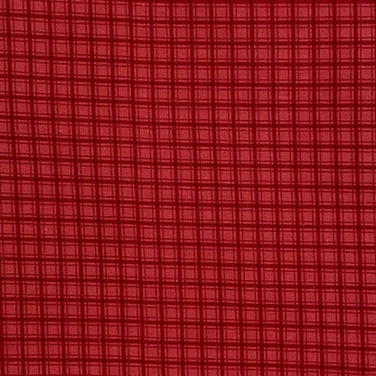 Red & Pink Checkered Cotton: 2 yds