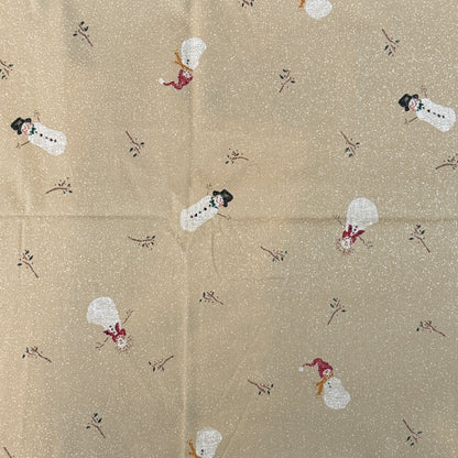 Faded Snowman Cotton: 2 yds