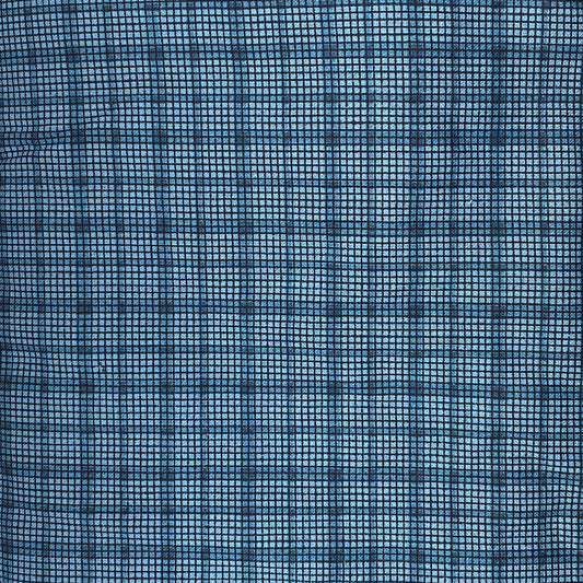 Blue Plaid Cotton: 2 yds