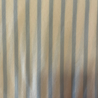 White With Blue Stripe Stretch Jersey: 3 yds