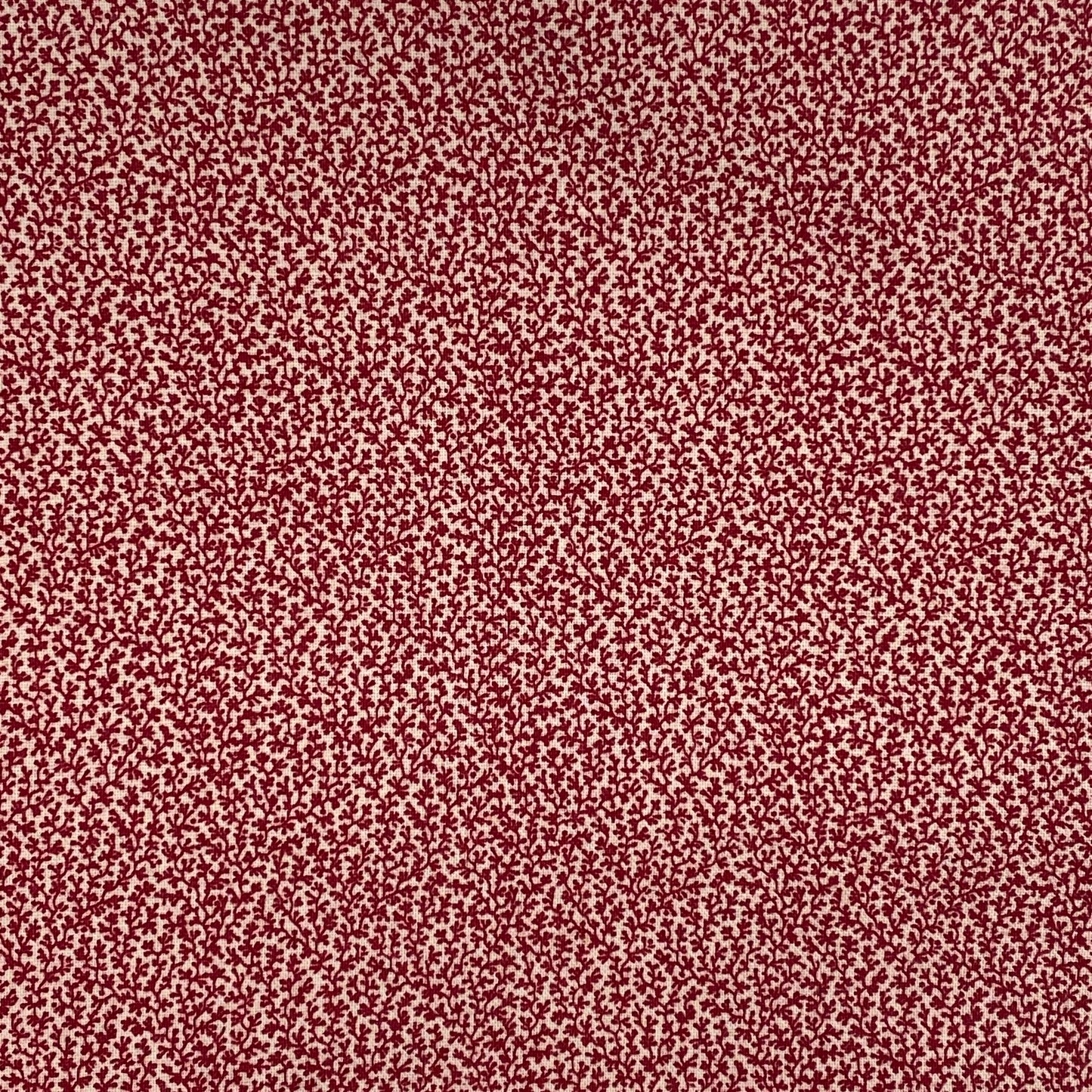 Red Micro Branches Cotton: 2.25 yds