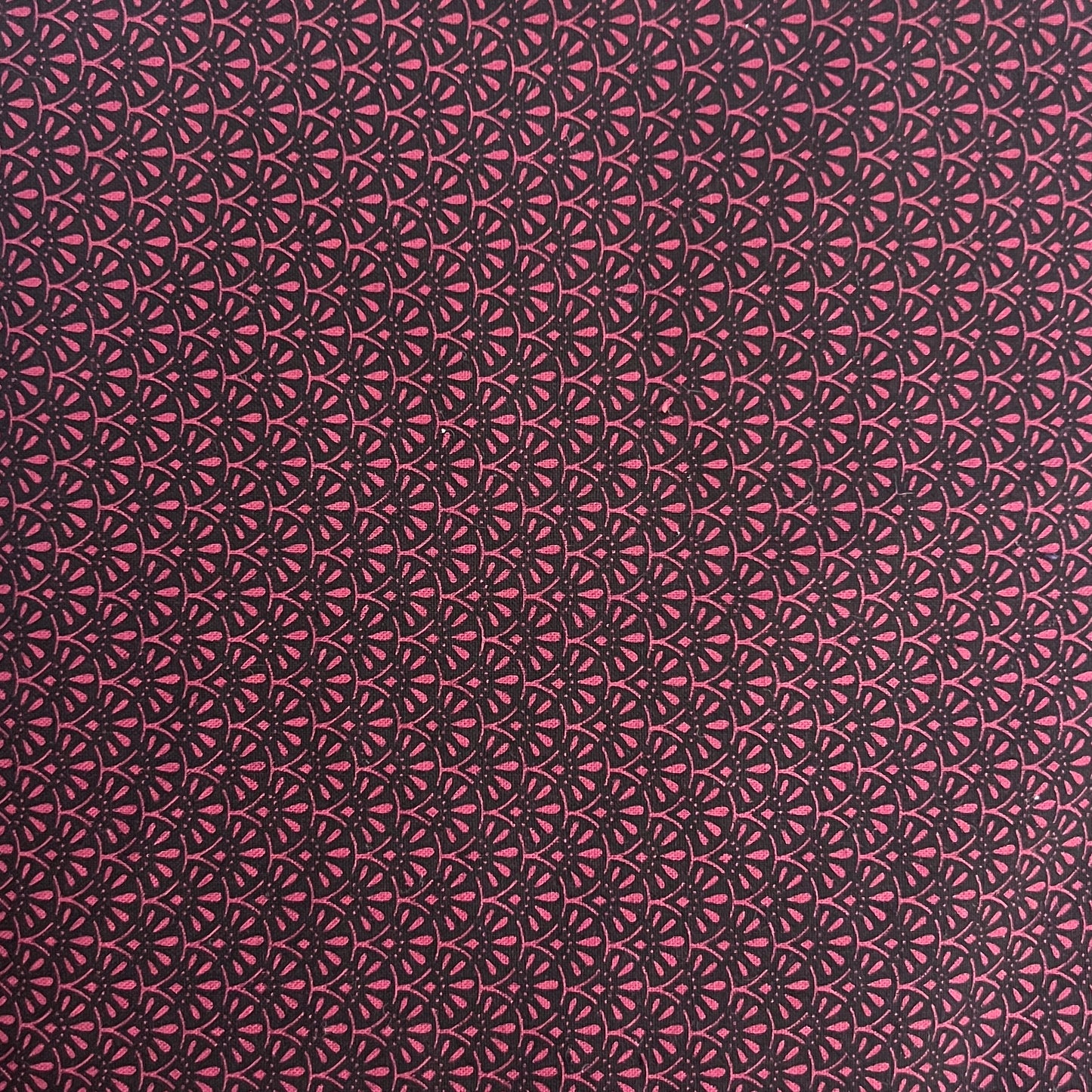 Red & Black Geometric Cotton