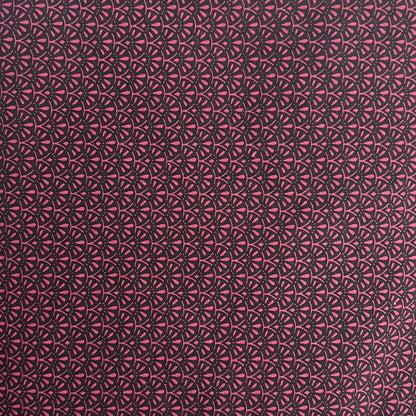 Red & Black Geometric Cotton