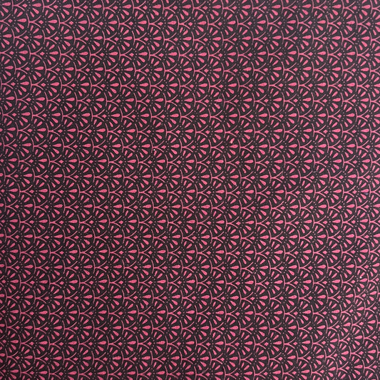 Red & Black Geometric Cotton