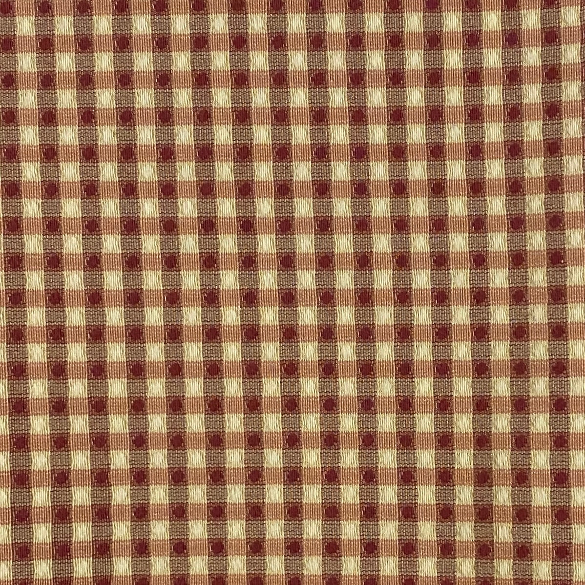 Red & Gold Checkered Home Decor: 1.75 yds