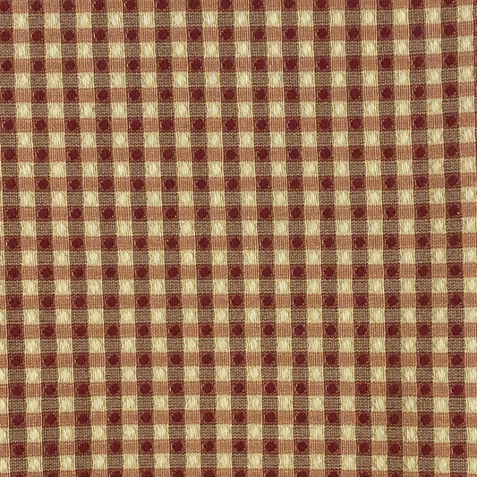 Red & Gold Checkered Home Decor: 1.75 yds