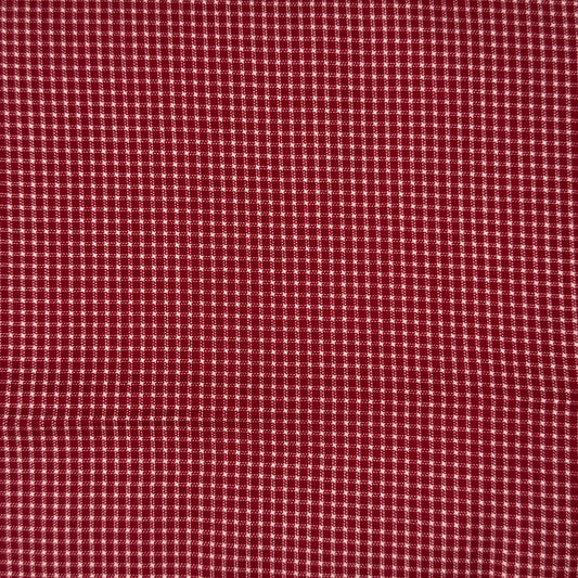 Red & White Checkered Cotton: 2.75 yds
