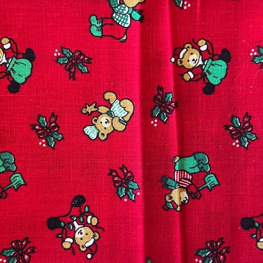 Festive Bears Cotton: 1.5 yds