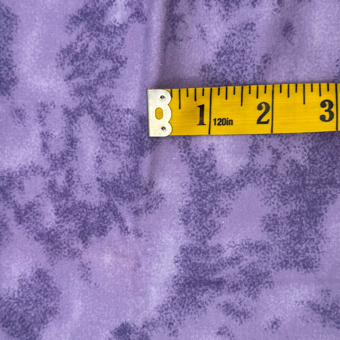 Two Tone Purple Brushed Cotton Blend: 1 yd