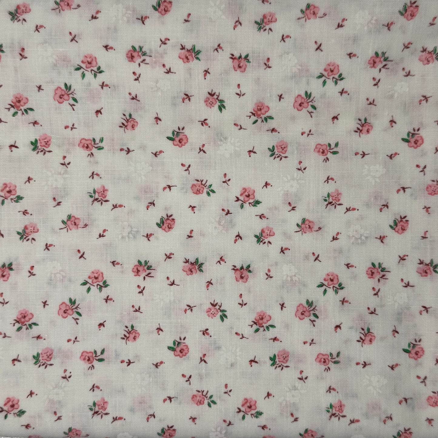 Pink Micro Floral Cotton: 2.5 yds