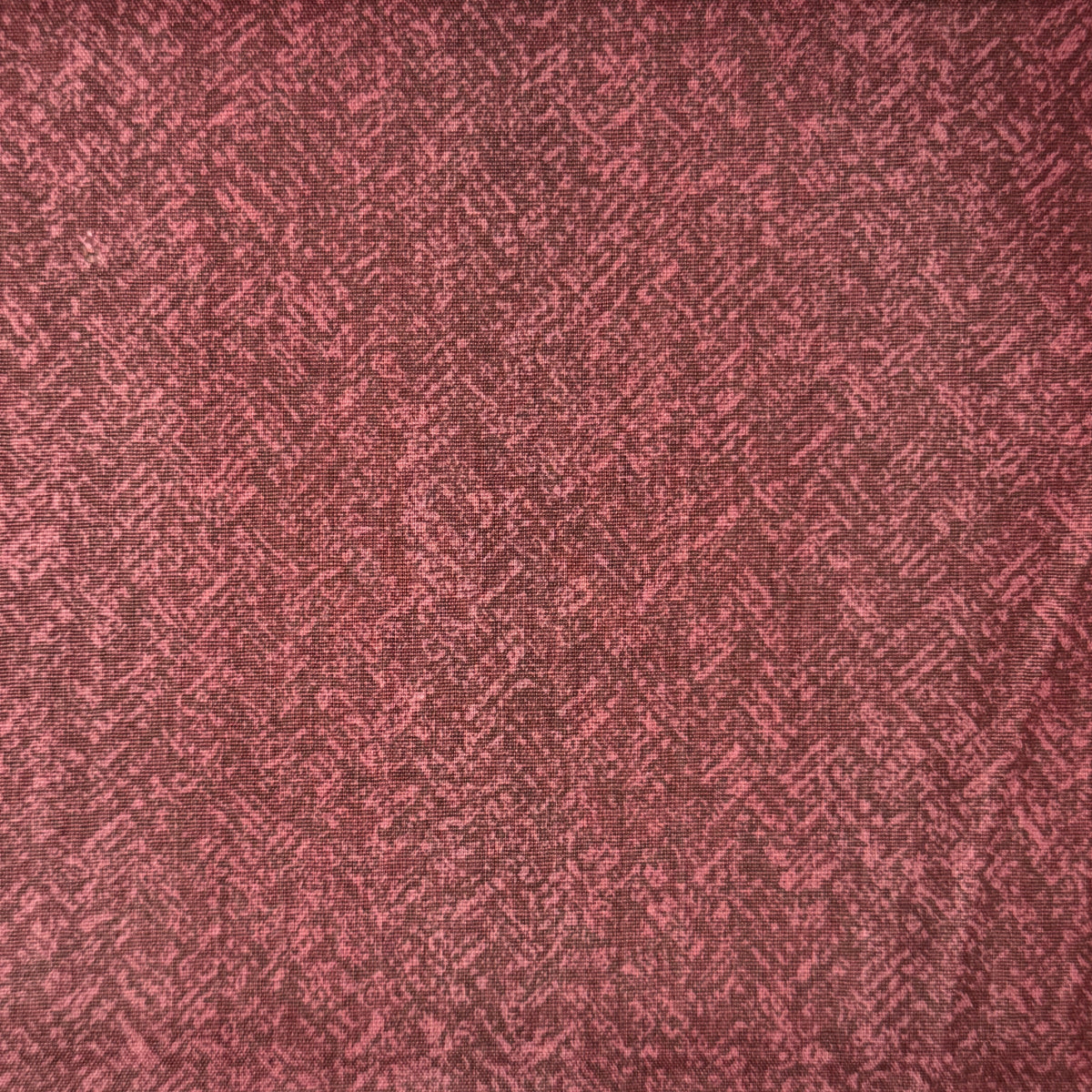 Mauve Texted Print Starched Cotton Blend: 3 yds