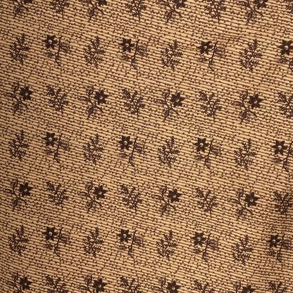 Light Brown Floral Cotton: 3 yds