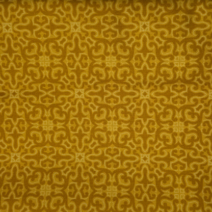 Golden Yellow Block Print Cotton: 2 yds