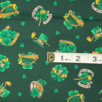 Green/Yellow St. Patrick's Day Novelty Print: 1.5 yds