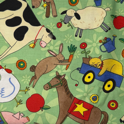 Farm Animals Cotton: 1.5 yds
