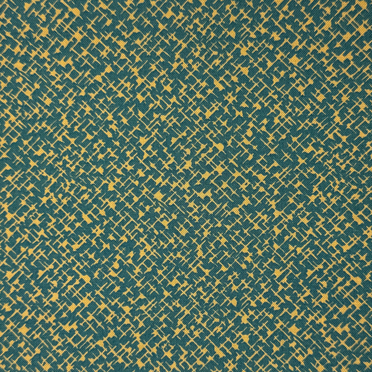 Green & Gold Abstract Cotton: 3 yds