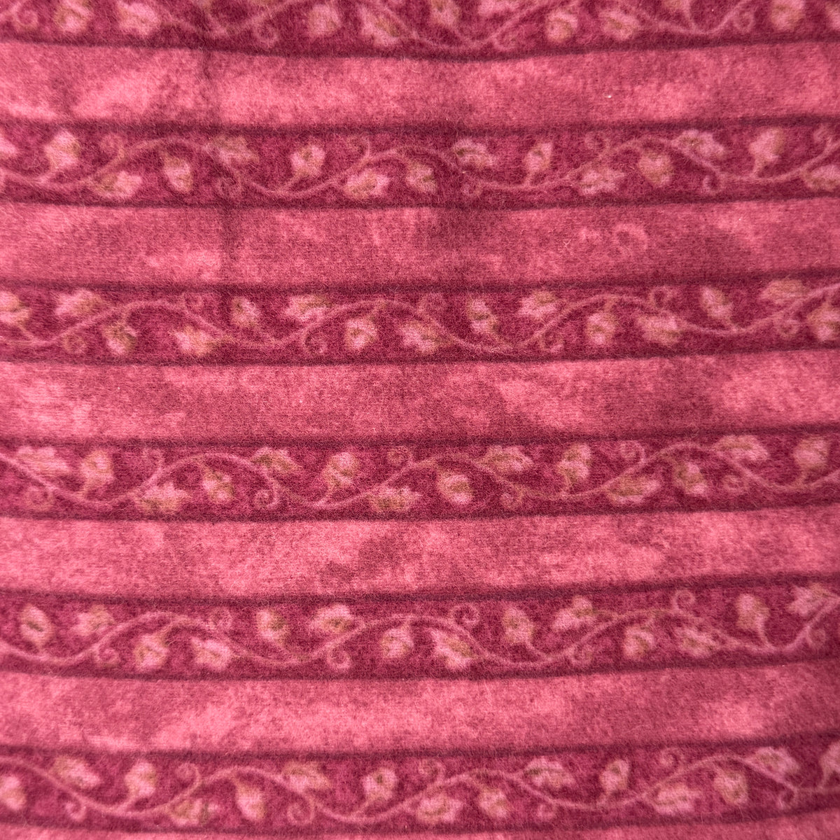 Mauve Striped Climbing Vines Flannel: 3.5 yds